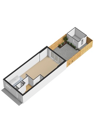 Floorplan - Paardensprongstraat 16, 3554 EK Utrecht